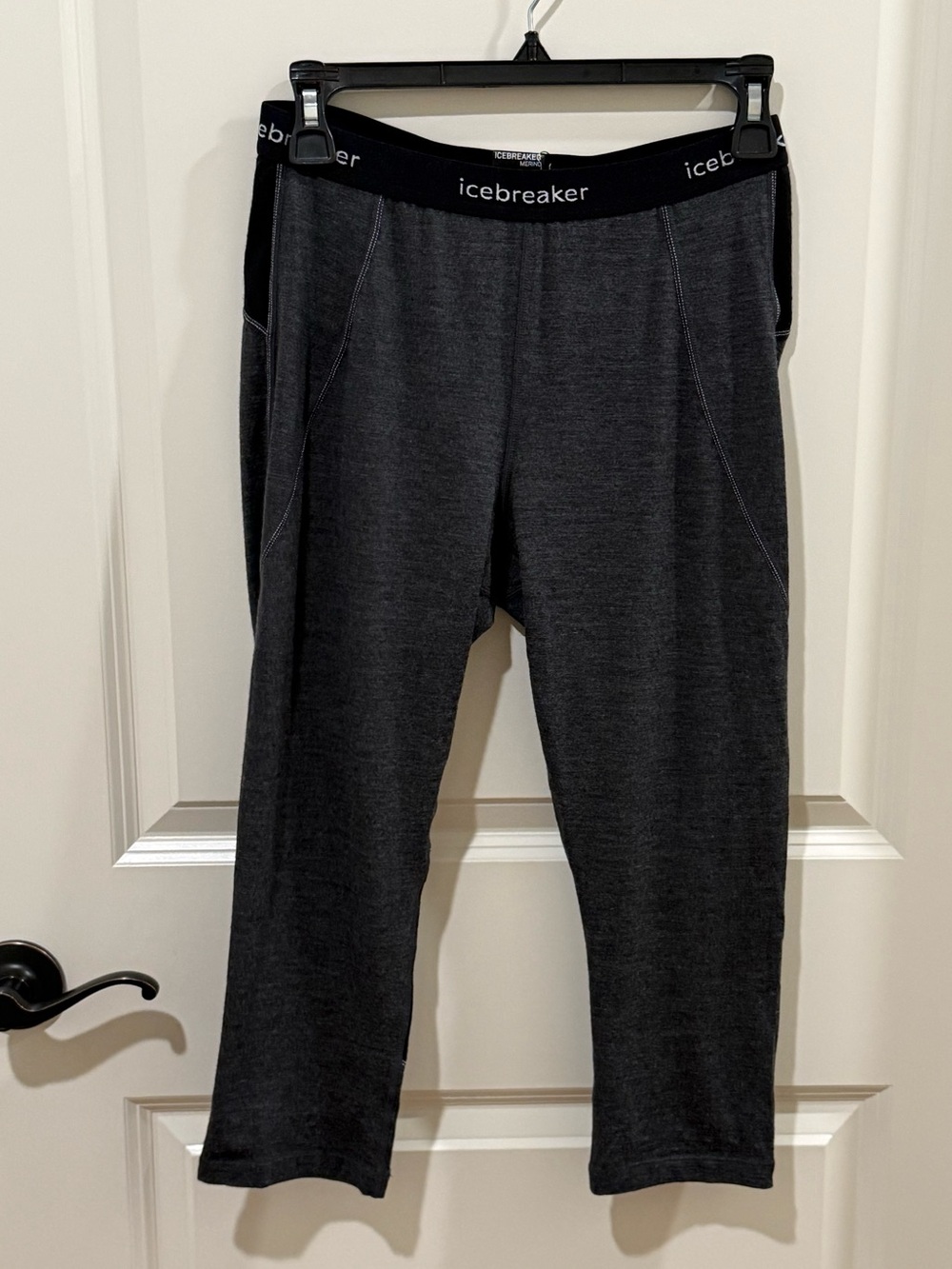 Icebreaker Merino 260 Leggings Cropped Wool Base Layer Lightweight Size Medium